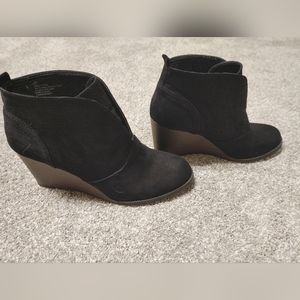 David Aaron Black Ankle Boots 10